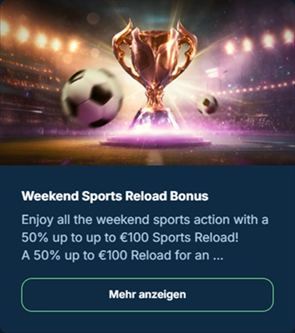 bonus-4 Pokal mit Fußbällen, 50% Wochenend-Sport-Reload